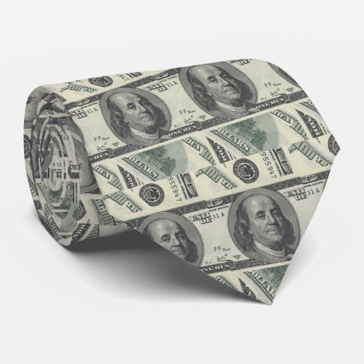 100 dollars - cravate (Roulé)