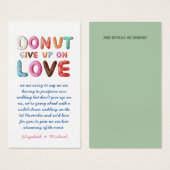 100 DONUT Abandonner Amoureux Changement de plan D (Devant & derrière)