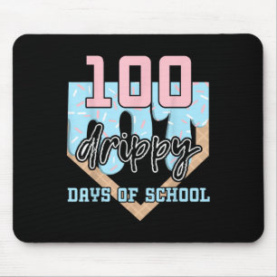 100 Drippy Days of School Baseball Ice Cream 100th Muismat