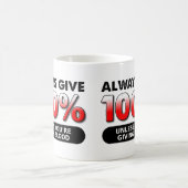 100% du sang drôle Mug (Centre)