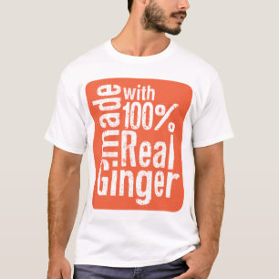 100% echte gember t-shirt