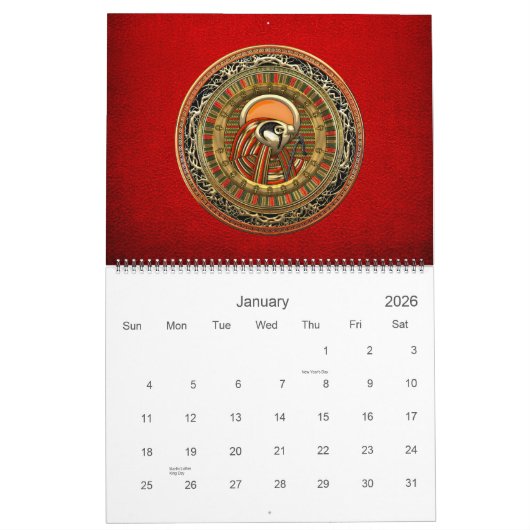 [100] Egyptische Sun God Ra Kalender (Jan 2026)