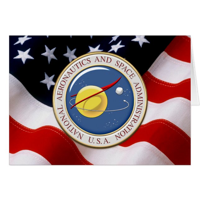[100] Emblème de la NASA [3D] (Devant horizontal)
