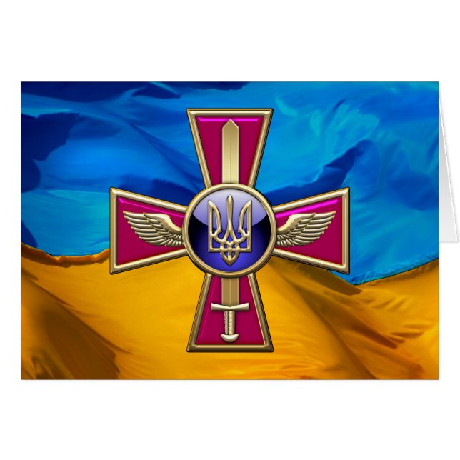[100] Emblème de l'armée de l'air ukrainienne (Devant horizontal)