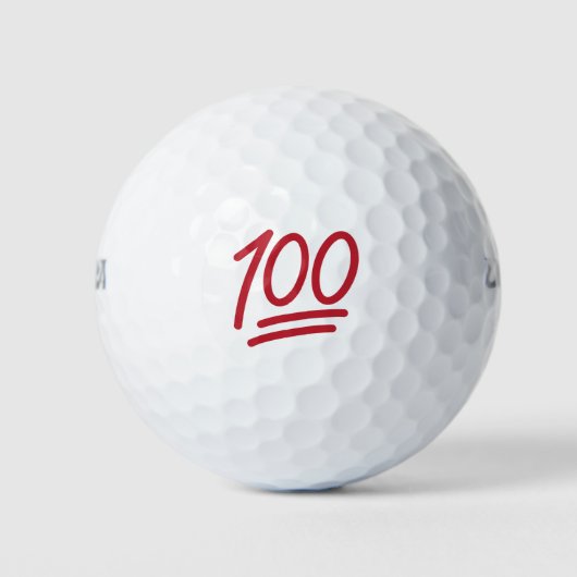 100 Emoji Ontworpen Golfballen (Voorkant)