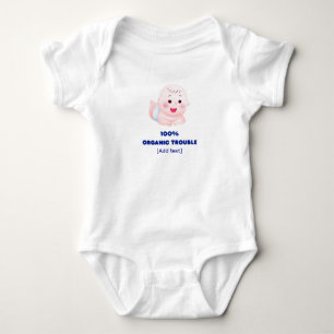 "100% Ennuis Biologiques" Body Bébé Drôle à l'Aqua