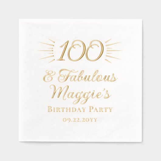 100 et fabuleuse fête du 100e anniversaire (Recto)