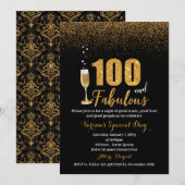 100 et une fabuleuse invitation d'anniversaire pou (Devant / Derrière)