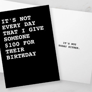 100 euro voor je verjaardag kaart