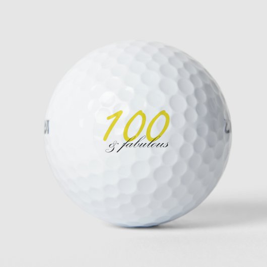 100 & Fabulous Golfballen (Voorkant)