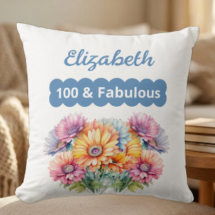 100 & fabulous naam gerbera bloemen roze kussen