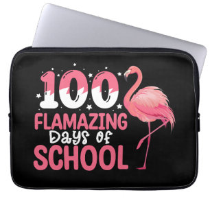 100 Flamazing dagen van school Flamingo Leraar Laptop Sleeve