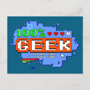 100% Geek Briefkaart