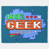 100% Geek Fleece Deken (Voorkant (Horizontaal))