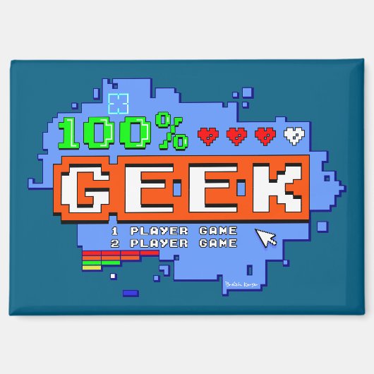 100% Geek Magneet (Voorkant)
