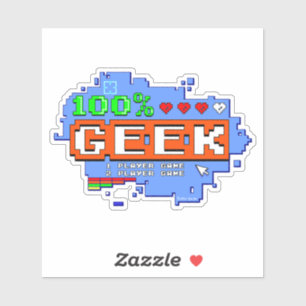 100% Geek Sticker
