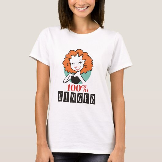 100% gember t-shirt (Voorkant)
