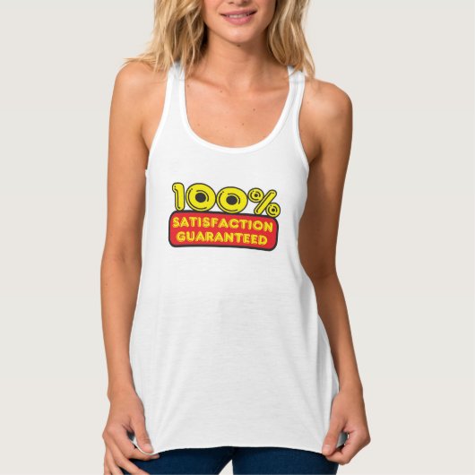 100% Gewaarborgde Satisfation Tanktop (Voorkant)