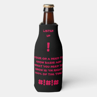 100% Glacière de bouteille personnalisé droit