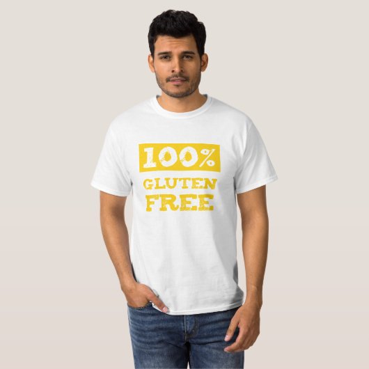 100% glutenvrij t-shirt (Voorkant volledig)