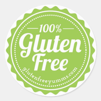 100% Glutenvrije Stickers — Groen