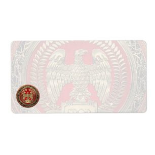 [100] Gold Roman Imperial Eagle Etiket