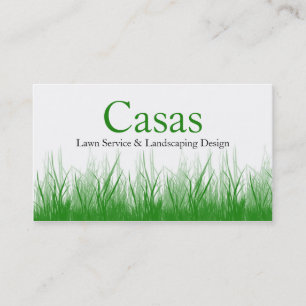 100 Grass Lawn Landscaping Mowing Visitekaartje