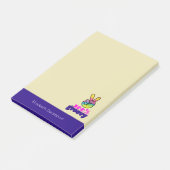 100% Groovy Rainbow Hand Peace Sign Post-it® Notes (Schuin)