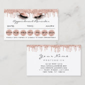 100 Herinneringsherinnering Kaarten Makeup Lash Lu Visitekaartje (Voorkant / Achterkant)