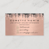 100 Herinneringsherinnering Roos Gold Glitter-schi Visitekaartje (Achterkant)