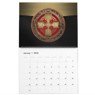 [100] het Oude Keltische Heilige Gouden Kruis van Kalender