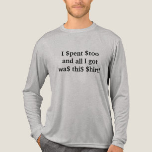 $100 $Hirt (nu met permanente 50% korting) Tri-Blend Shirt
