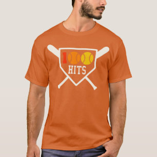 100 Hits Softball Baseball High School Softb T-shirt
