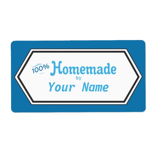 100% Homemade Food Label (Voorkant)