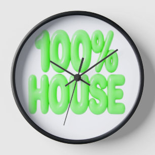 100% HOUSE GROENE LETTERTYPEN