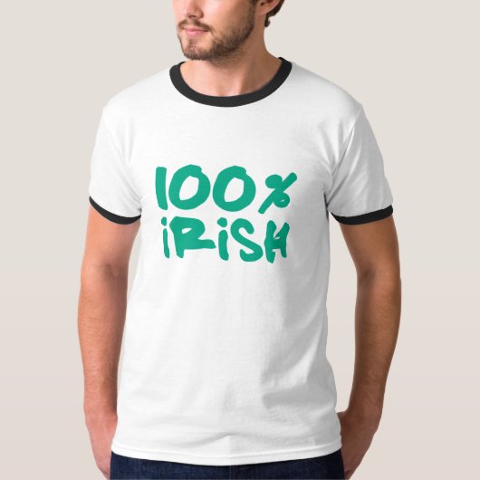 100% Iers T-shirt (Voorkant)