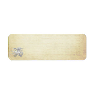 [100] IJslandse draak, Landvætir [Silver] Etiket