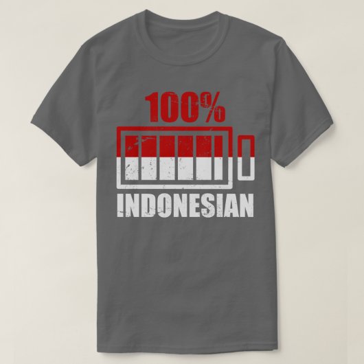 100 Indonesië T-shirt (Design voorkant)