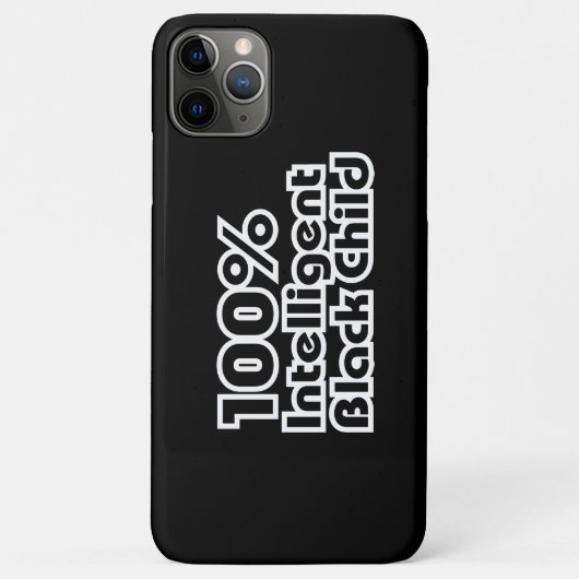 100% intelligent zwart kind Case-Mate iPhone case (Achterkant)