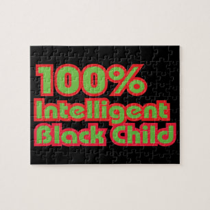 100% intelligent zwart kind legpuzzel