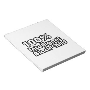100% intelligent zwart kind notitieblok