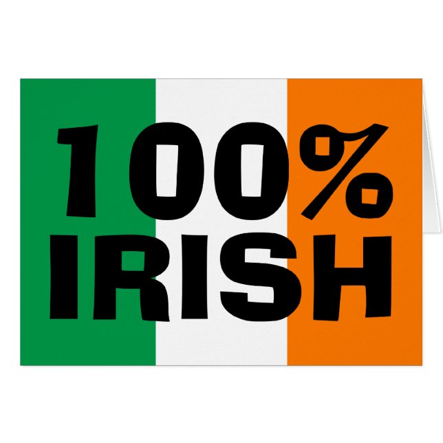 100 % irlandais (Devant horizontal)