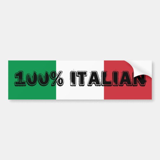 100% Italia sticker (Voorkant)