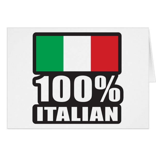 100% Italiaans (Voorkant Horizontaal)