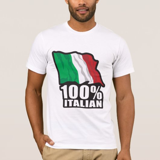 100% Italiaans T-shirt (Voorkant)