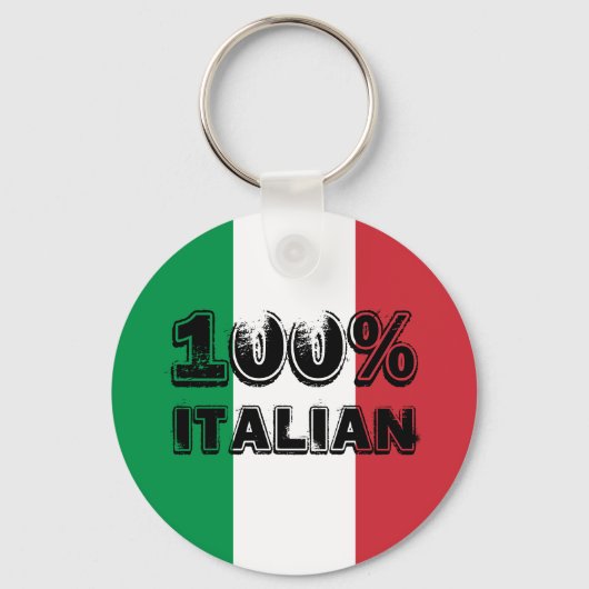 100% Italiaanse Sleutelhanger (Voorkant)