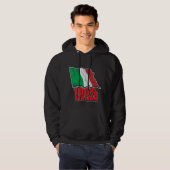 100% Italiaanse vlag Hoodie (Voorkant volledig)