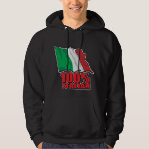 100% Italiaanse vlag Hoodie