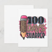 100 items voor 100 dagen school bedankkaart (Voorkant / Achterkant)