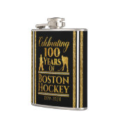 100 jaar Boston Hockey Heupfles (Links)